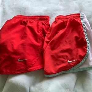Girls nike shorts red bundle
